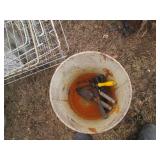 Assorted garden accessories, a roov...