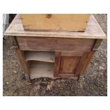 Antique dresser, door knobs and mor...