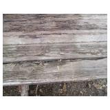 Hay wagon trailer with lumber, much...