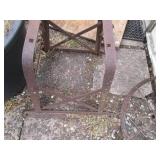 Metal wheel and stand...