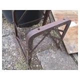 Metal wheel and stand...