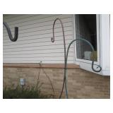 Total of 5 shepherds hooks and a wi...