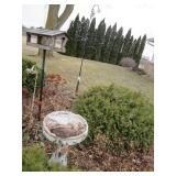 Bird feeder bird bath and shepherd ...