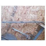 Antique items including a large saw...