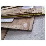 6 Sheets of pegboard and a 4 x 8 pl...