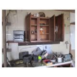 Contents of workbench and cabinet, ...