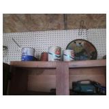Contents of workbench and cabinet, ...
