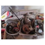 Contents of workbench and cabinet, ...