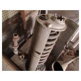 Antique heaters and oil can...