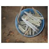 Contents of wall and shelf, tools, ...