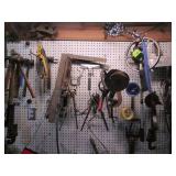 Huge lot of hammers, c-clamps, pipe...
