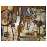 Large bolt cutter, hand saws, caulk...