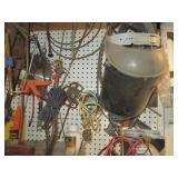 Large bolt cutter, hand saws, caulk...