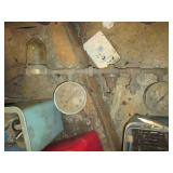 Vintage train case with larger size...