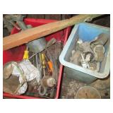 Vintage train case with larger size...