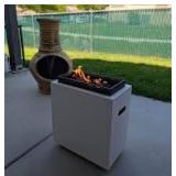 Rectangular Fire Pit White - Room Essentials
