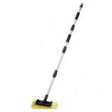 Car Wash Brush-Extendable Long-Handle Tool-12 in. Scratch-Free Soft PVC Bristles
