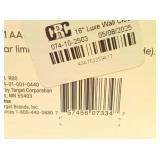 16" Luxe Wall Clock Black/Brass - Threshold