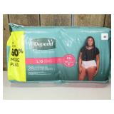 Depend Fresh Protection Adult Diapers, 28pc,