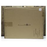 16 in. H Antique Mahogany Mid-Century Modern Wood Plant Display Stand