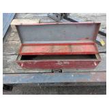 Large Handy Red Tool Box with Tray - Red