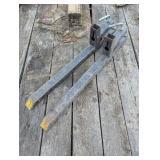 Loader Bucket Clamp on Forks - Heavy Duty with Pins