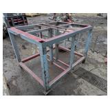 Insanely Heavy Duty Rolling Table Stand - Mechanic/Welding Table - On Tough Casters