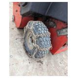 Sears Craftsman Eager 1 Snowblower with Chains - Runs