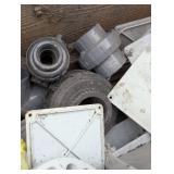 Large Crate of PVC Supplies and Valves - Pool and Irrigation Materials