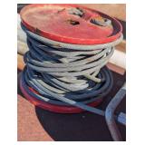 Two Spools of Winch Cable with Hook