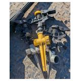Sprinkler Lot - 3 Stake Sprinklers and 1 Garden Hose Sprayer