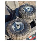 Pair of Utility Wheels - 4.1/3.50-4