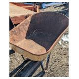 Metal Wheelbarrow - with Wood handles