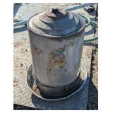 Small Galvanized Feeder with Lid