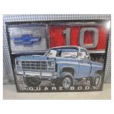 (EC1) Chevy Square Body Tin Sign 16...