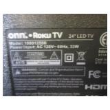 (A-1) 24" Onn Roku LED TV and Sharp...
