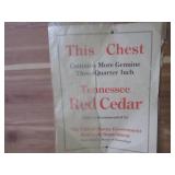 (FRNT) Vintage Cedar Chest Bench 40...