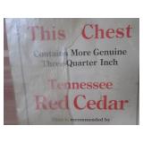 (FRNT) Vintage Cedar Chest Bench 40...