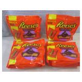 (B-3) 4 Bags of Snack Size Reeses C...