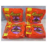(B-3) 4 Bags of Snack Size Reeses C...