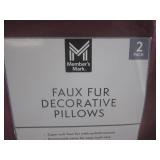 (EW6) 2-Pack of Faux Fur Decorative...