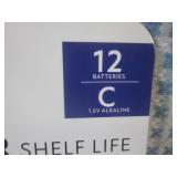(FS) 12-Pack of C Batteries Exp. 12...