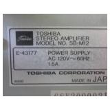 (D-2) 3pc Toshiba Stereo System and...