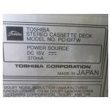 (D-2) 3pc Toshiba Stereo System and...