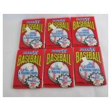 6-1991 Fleer Baseball Packs...