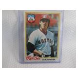 1978 Topps Carlton Fisk Card ...