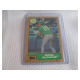 1987 Topps Mark McGwire Card...