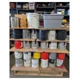 Huge Shop Paint & Finishing Supply Lot – ~150 Gallons Paint, Stain, Sealers, Solvents, Mineral Spirits, Lacquer Thinner, Spray Paint & More