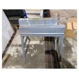 Pair Heavy Duty Folding Galvanized Steel Sawhorses – Contractor Workbench Supports – Carpentry / Woodworking