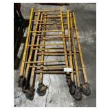 Complete Rolling Scaffold Set - 2 Sections, Casters, Cross Braces & 2 Planks